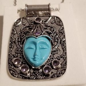 🌺Bogo *Vintage Blue Goddess & Mystic Topaz Sil